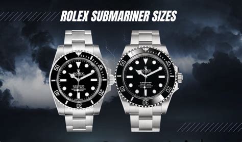 are all rolex submariners the same size|More.